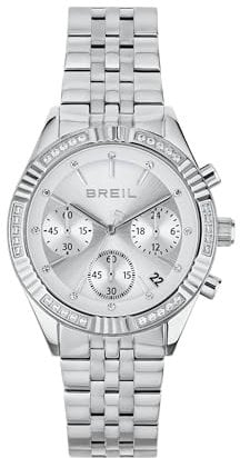 Breil Orologio DONNA STAND OUT quadrante BI-COLORE ARGENTO movimento CRONOGRAFO QUARZO e BRACCIALE ACCIAIO ARGENTO TW2017