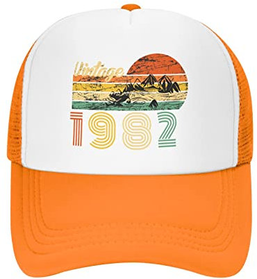 874 Baseballkappe Jahrgang 1982 Baseball Cap Unisex Basecap Baseball Retro Baseballkappe Mütze Für Running Athletic Ausflug