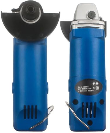 Mini Smerigliatrice Angolare, 75mm Smerigliatrice Angolare Elettrica A 6 Velocità Lucidatrice Mini Smerigliatrice in Metallo A Velocità Variabile Per Taglio, Smerigliatura, Lucidatura,A