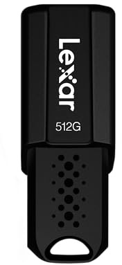 Lexar JumpDrive S80 Clé USB 3.2 Gen 1 de 512 Go, Stockage Externe, jusqu'à 150 Mo/s en Lecture, Noir (LJDS080512G-BNBNU)
