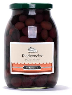 Olive nere Itrana in salamoia per antipasti e aperitivi - 950 g - Foodgoncino