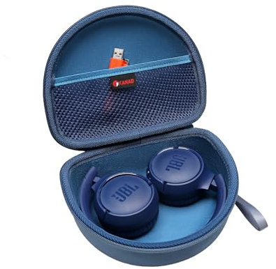 XANAD Kopfhörer Tasche für JBL Tune 510BT / JBL Tune 520BT / JBL Tune 760 NC/JBL Tune 660 BTNC/JBL Tune 710 BT/JBL Live 460NC Bluetooth Kopfhörer On-Ear Faltbarem Headphone Case (blau)