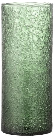 Bloomingville Zenta Vase vert en verre recyclé, T13 x H32 cm