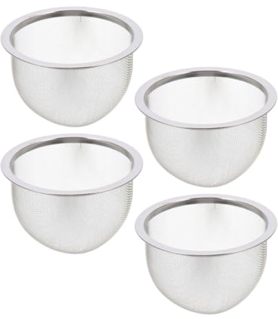 PAMINGONO Filtro De Té De Acero Inoxidable 3.22X3.22X1.96In Set De 4 Coladores De Malla Fina Para Tetera Accesorios De Té Para Uso Diario En Casa Y Viaje