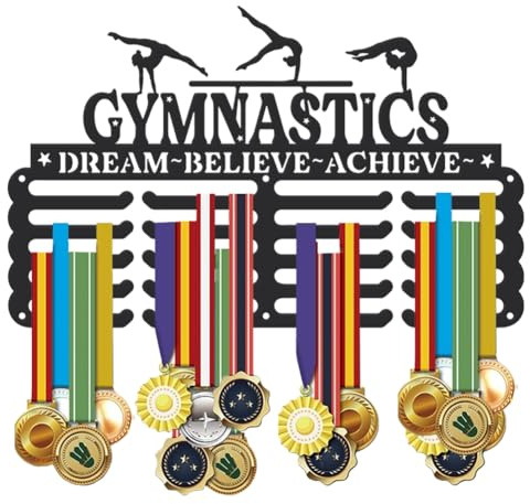 SUPERDANT Sport Medal Hanger Display Sport Award Metal Holder Rack Medal Holder Display Medal Rack Wall Mounted Race Medal Hanger Geschenke für Sportler und Kinder