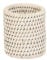 Dibor Premium Rattan Pen Pot Desk Tidy Glazed Ketak Rattan Home Office Table Stationery Organiser (White)