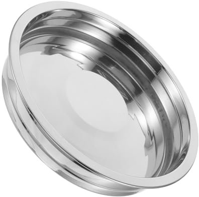 Alipis Plato De Comunión De Acero Inoxidable Multi-funcional Para Iglesias y Eventos Religiosos Bandeja Grande Para Pan De Comunión