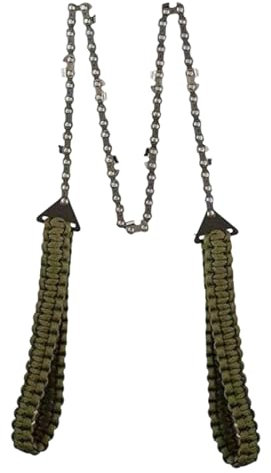 Sierra de Cuerda | Sierra de Cadena Portátil de Supervivencia | Sierra Manual Multiusos Con 11 Dientes Para Escalada Jardinería Construcción Senderismo