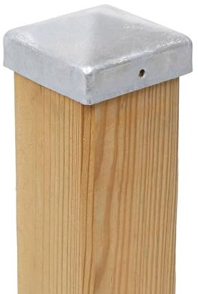 2x Pfostenkappe Pyramide 141 x 141 mm Stahl feuerverzinkt (2)