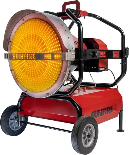 SUNFIRE Radiant Heater, 160,000 BTUs, Run Time 16 Hours, 18 Gal Tank