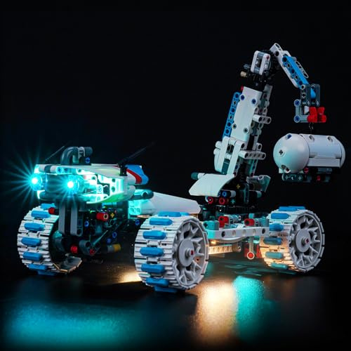 Light Set Compatible with Lego 42211 Lunar Outpost Moon Rover Space Vehicle | Led Decoration Lighting Kit Compatible with Lego Technic 42211 Building Blocks Model,Only Lights Set,No Model