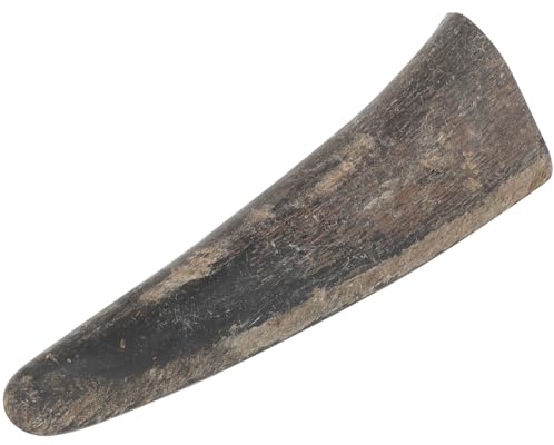 HANABASS Natürliches Schwarzes Stierhornspitzen Material aus Synthetischem Horn für Sicheres Schnitzen und Selbstgemacht Basteln von Kunsthandwerk und Skulpturen