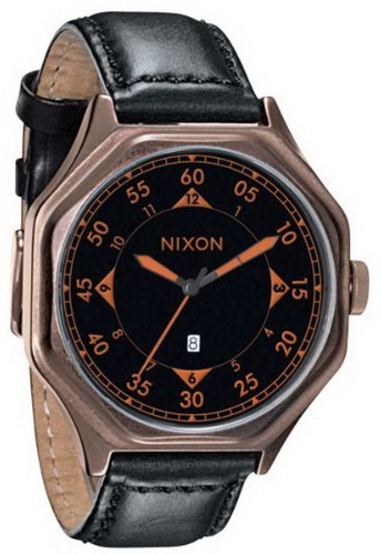 Nixon Herren-Armbanduhr Analog Leder A196872-00