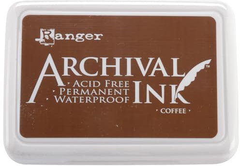 Ranger AIP-31451 Coffee Archiv-Stempelkissen, Braun, c1