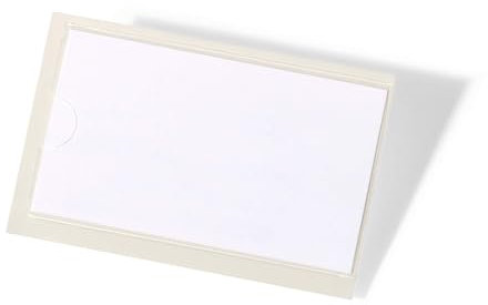 Durable Pocketfix Selbstklebetaschen für Einsteckschilder, 46 x 76 mm, 74 x 43 mm, 10 Stück, transparent, 802219