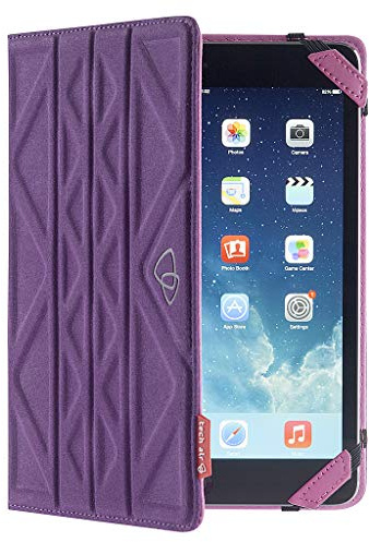 Tech Air-Custodia a portafoglio universale e retro, per Tablet da 7 Rosa Rosa/Viola