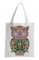 Pixxprint Raxxpurl Flower Power Eule Fun Jutebeutel Sporttasche, WeiÃŸ
