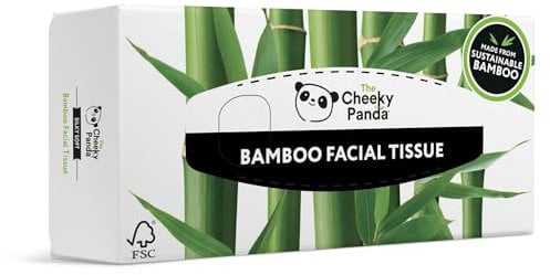 The Cheeky Panda Bamboo Facial Tissues | Sustainable Tissue Box | Plastic Free Box of Tissues