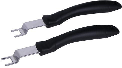 Melko 2 Stück Handgriff 24CM Griff für Grillrost Grillgitter Edelstahl BBQ Zubehör