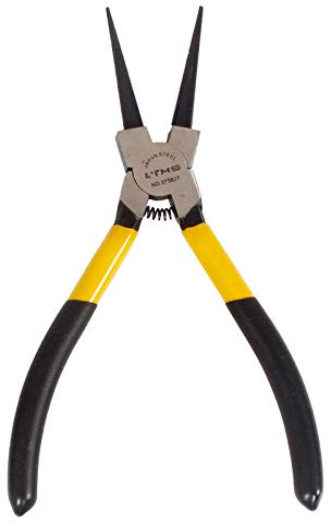 Sicherungsringzange, 17,8 cm / 22,9 cm / 33 cm, mit langer Spitze, gebogene Minizange, Werkzeuge für Elektro- und Holzarbeiten (33 cm gerade innen)