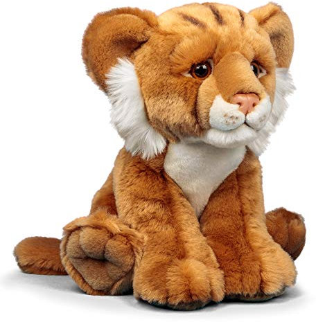 Animigos 37242 Plüschtier Löwenbaby, Stofftier im realistischen Design, kuschelig weich, ca. 20 cm groß