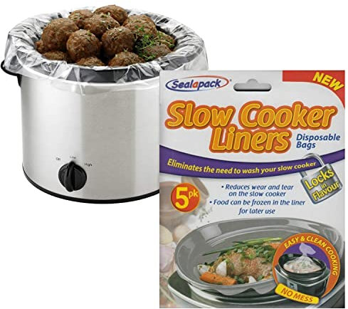 𝐏𝐚𝐜𝐤 𝐨𝐟 𝟐𝟎 ,Slow Cooker Liners Cooking Bags For Round & Oval Cookers