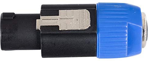 Pronomic Adaptateur AD-JFSPM Jack 6, 3mm femelle/Speakon compatible mâle | 3mm femelle vers connecteur Speakon compatible mâle, Prêt à l’emploi et câblé, Construction robuste