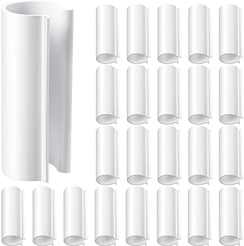 32 Stücke Weiße Schnapp Griff Klemme für 1/2 PVC Rohr Gewächshäuser, Reihen Abdeckungen, Unterstände, Vogelschutz, 2,4 Zoll (0,75 Zoll)