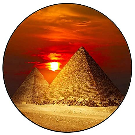 Yingxin34 Erwachsene Puzzle Ägyptische Pyramiden 1000 Teile - 67,5 cm Durchmesser