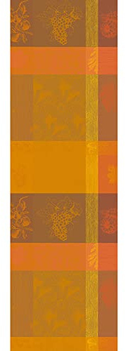 Garnier Thiebaut Tischläufer Mille Bois D Automne Potiron 44332, Gr. 55x180 cm