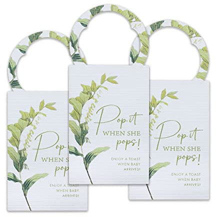 Summer-Ray - Etiquetas para botella de vino (50 unidades, para botella de vino, color blanco)