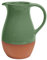 Dexam Sintra Terrakotta-Krug, glasiert, Grün