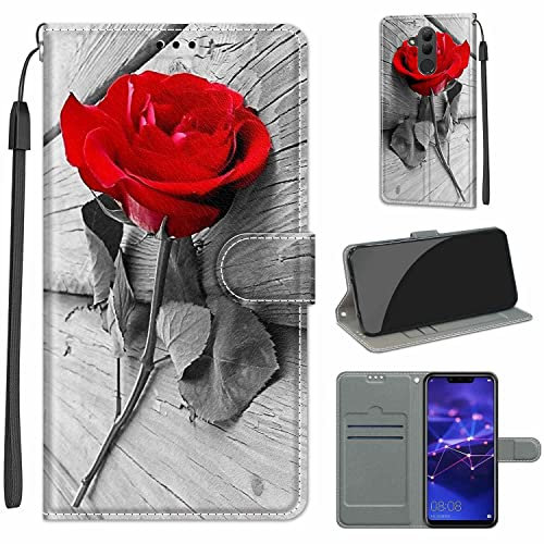 TOMYOU Custodia Compatibile per Huawei Mate 20 Lite, Cover in Pelle con Interno TPU Antiurto