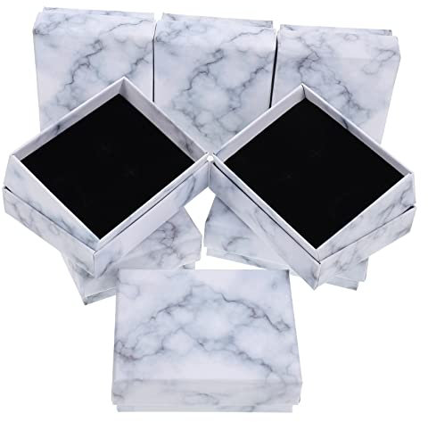 CIYODO 8pièces Boîte De Rangement Marbre pour Bijoux Écrin à Montres Et Accessoires Pratique Et