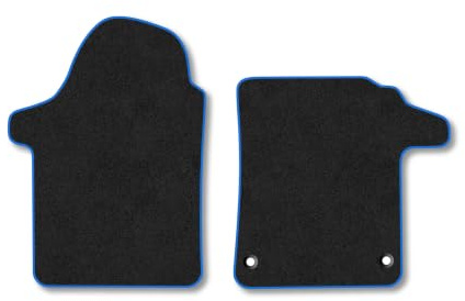 Mercedes Vito (2014+) Carpet Car Mats | Blue Edge Trim Tailored Fit Floor Mats Full Coverage Protection Accessories Easy Clean Anti Slip Made in the UK