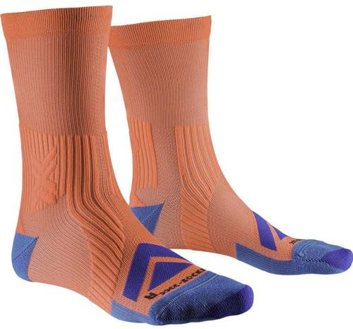 X-Socks Bike Expert Crew Fahrradsocke Orange Unisex Grösse 42-44