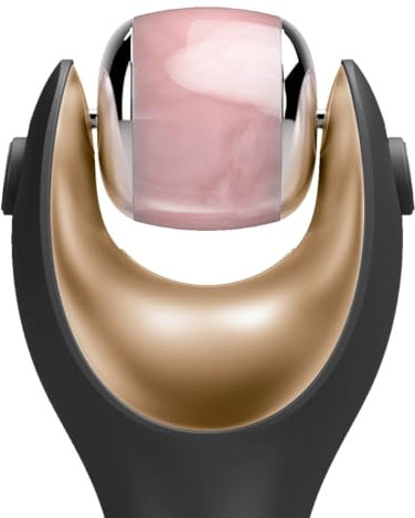 Tête en quartz rose pour GESKE SmartAppGuided™ MicroNeedle Face Roller | 9 en 1 | Accessoire microneedling détox anti-âge | Régénération de la peau avec éclat naturel