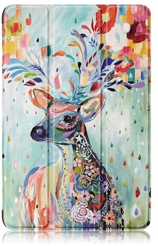 TOPCASE Hülle für Samsung Galaxy Tab A9 Plus 11 Zoll 2023,Ultra Leder Ständer Schutzhülle mit Auto Schlaf/Wach Funktion Cover für Galaxy Tab A9 Plus 11 2023 SM-X210/X216/X218,Deer