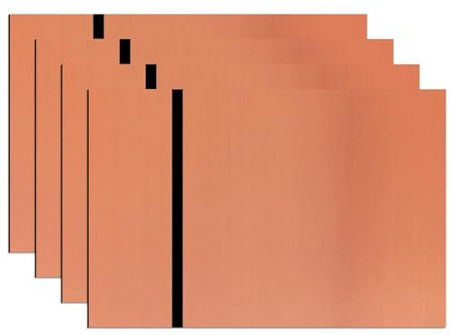 ATOMSTACK Lot de 4 panneaux en métal 20 x 30 cm, série pour panneaux de jardin, terrasses, portes de bureau, panneaux muraux argentés avec gravure noire