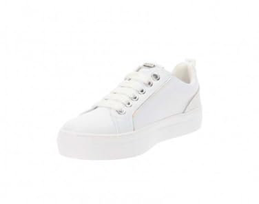 4US - Damen-Sneaker aus Kunstleder, Weiß, 36 EU