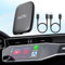 2024 Wireless CarPlay Adapter & Android Auto Adapter Support YouTube Netflix TF Card Screen Mirroring, Apple Car Play Dongle mit USB-A und USB-C Kabeln, Magic Box Wried to Wireless Stream to Your Car