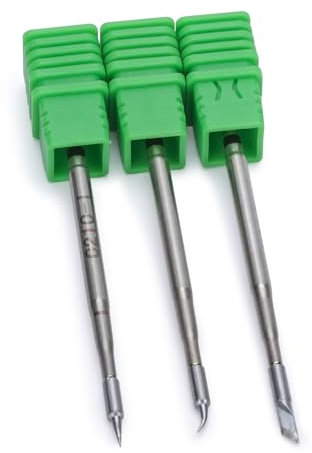 YIHUA Set di 3 punte per saldatore C210 (tipo I/SI/K) per YIHUA 982 Green, 982-III C210, 982D, 992D-II, 982D-II, 982D-III, stazione di saldatura Precison