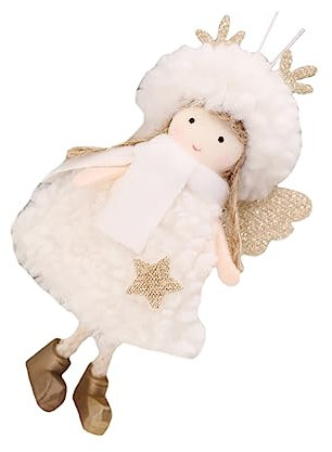 Ciieeo Adorno Colgante De Navidad Muñeco De Ángel Adorno Colgante para Árbol De Navidad Adorno De Niña Ángel Colgante para Árbol De Navidad