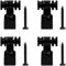 4 PCS Roller Guitar String Trees Guides Retainer for Fender Strat Stratocaster Tele Telecaster Electric Guitar (Black)