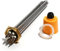 KEUQIXMR Éléments chauffants for réservoir d'eau 220V DN32/41, 6kw, thermoplongeurs électriques 201SS, Tube de 8mm, longueur de 250mm
