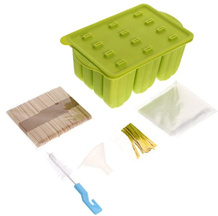 Ciieeo Moldes Para Helados Silicona Con Palitos y Bolsas Para Hacer Paletas Caseras