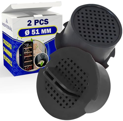 2 Pieces Active Carbon Filter Refrigerator Wine Cooler Ø 51 mm with Original Code 7433243 7440999 9192811 for Liebherr 9447050 for Miele 467217 606509 for Bosch - MONTERAL