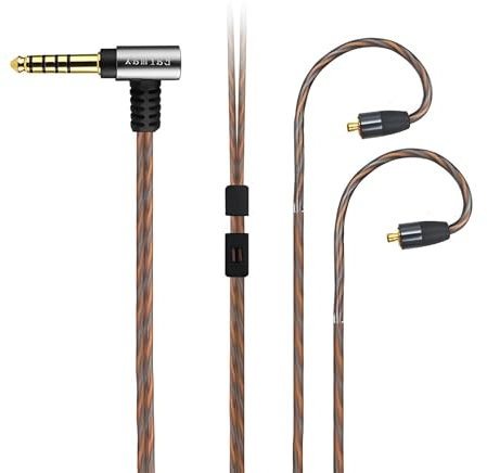 Earmax Cavo bilanciato MMCX 4,4 mm OCC compatibile con Shure SE846 535 215 425 Sony XBA-A3 A2 H2 H3 300AP N1AP N3AP Z5 M7 M9 Z1R JVC FX850 1200 FW001 002 002 002 3 FD01 02 UE900 900S Xelento