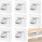 8 Piezas Soporte de Barra de Cortina Autoadhesivo, Soporte Barra Cortina Sin Taladrar,Ganchos Autoadhesivos Transparentes,para Hogar Dormitorio Oficina