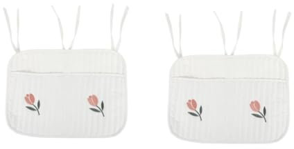 Alipis 2St Aufbewahrungstasche flaschengestell babyflaschen Halterung windeltüten Stuff gastgeschenk babywip Beutel für Babywindeln Hängetasche für Kinderwagen Baumwolle